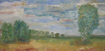 Hepstedter Wiese - Öl auf Leinwand - 30x60 cm