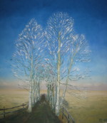 Wintermorgen - Öl auf Leinwand - 60x60 cm
