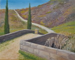 Brücke am Jakobsweg - Öl auf Leinwand - 40x50 cm