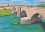 Jakobsweg III - Öl auf Leinwand - 50x70 cm