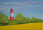 Leuchtturm Fallshöft - Öl auf Leinwand - 50x70 cm