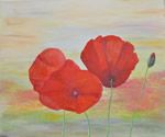 Mohnblume II - Öl auf Leinwand - 50x60 cm
