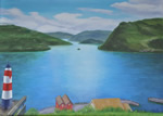 Norwegen - Öl auf Leinwand - 50x70 cm