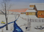 Winter in der Nordheide - Öl auf Leinwand - 50x70 cm