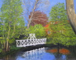 Brücke in Scheeßel - Öl auf Leinwand -  50x60 cm