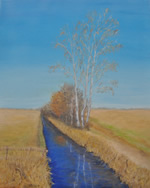 Hammewiesen im Januar - Öl auf Leinwand - 50x40cm