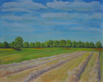 Heuernte - Öl auf Leinwand - 40x50 cm