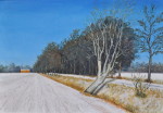Winter in Sittensen - Öl auf Leinwand - 50x70 cm