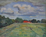 Worpsweder Wiesen - Öl auf Leinwand - 40x50 cm
