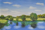 Wümmeteich - Öl auf Leinwand -  40x60cm