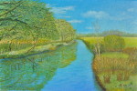 Wümme Scheeßel - Öl auf Leinwand -  40x60 cm